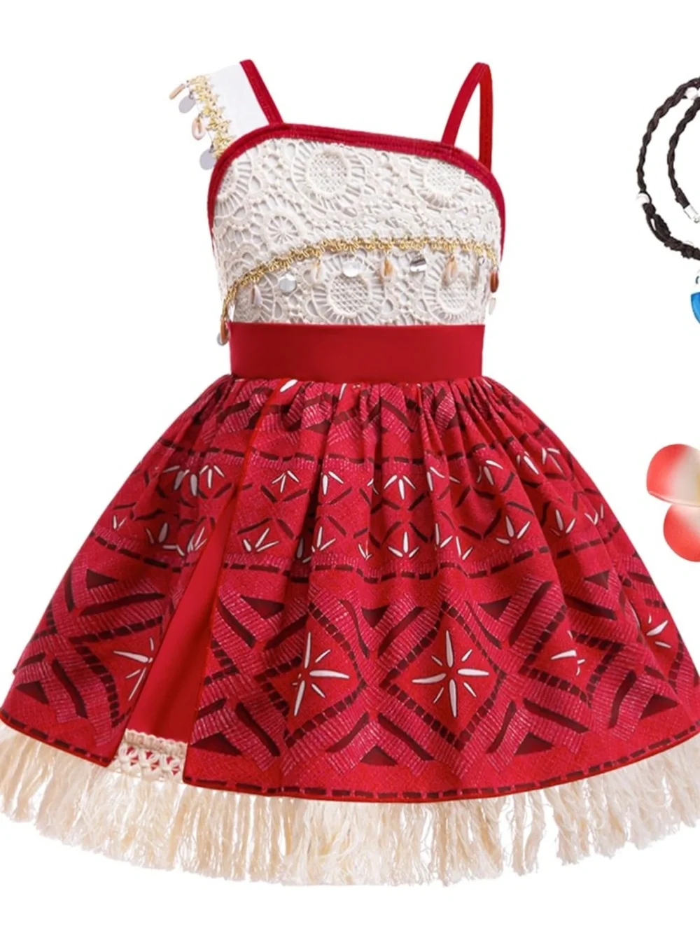 Princess Adventure Costume Dress for Girl Lace Tutu Dress (Moana)?
